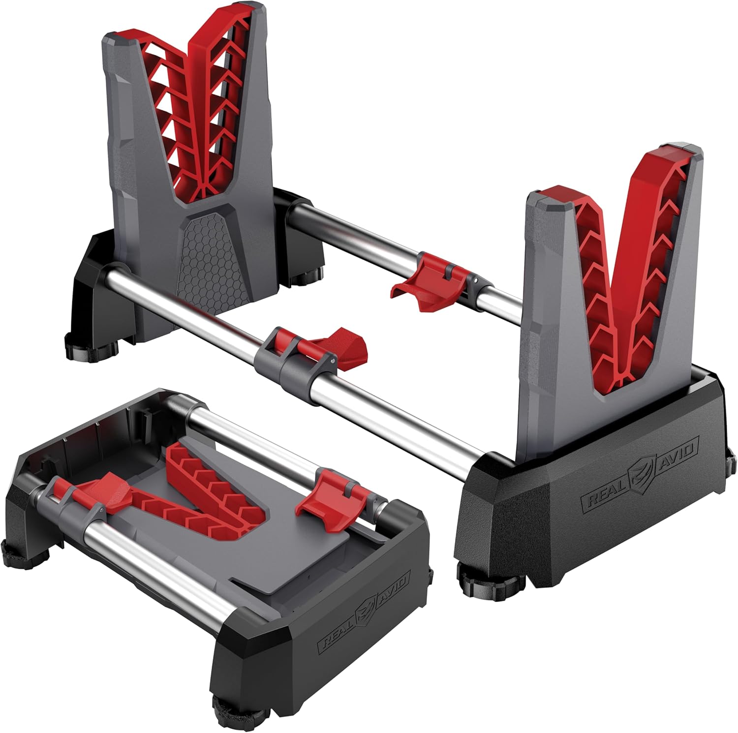 Real Avid Speed Stand | Collapsible Design, Adjustable 10" - 16" Stand for Cleaning & Maintenance | Compact