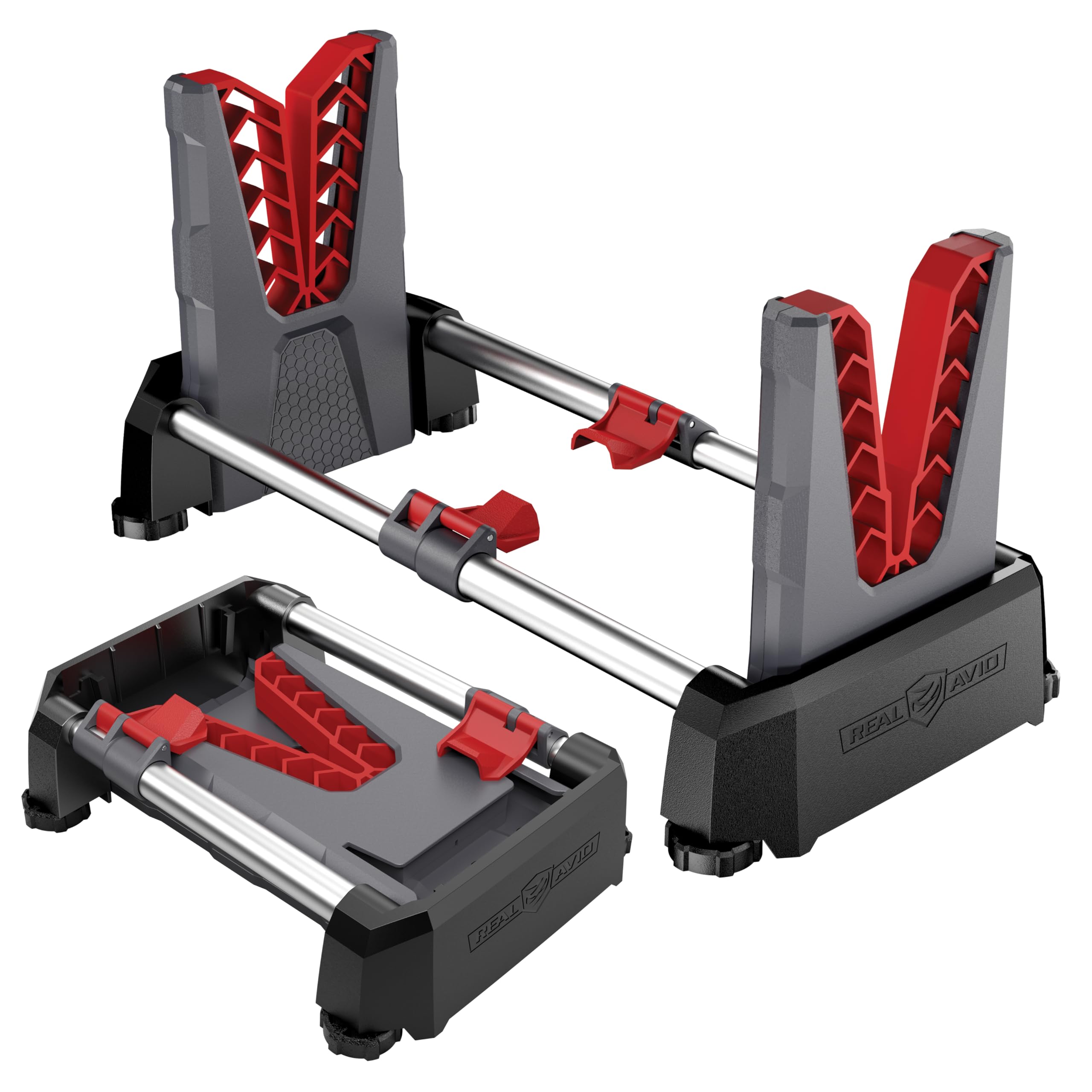 Real Avid Speed Stand | Collapsible Design, Adjustable 10" - 16" Stand for Cleaning & Maintenance | Compact