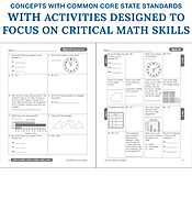 Carson Dellosa Common Core Math 4 Today 3rd Grade Workbooks, Telling Time, Fractions, Addition, Subtraction, Multiplication