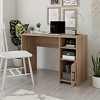 Sauder Beginnings Small Study Desk for Bedroom, Computer Desk for Small Spaces