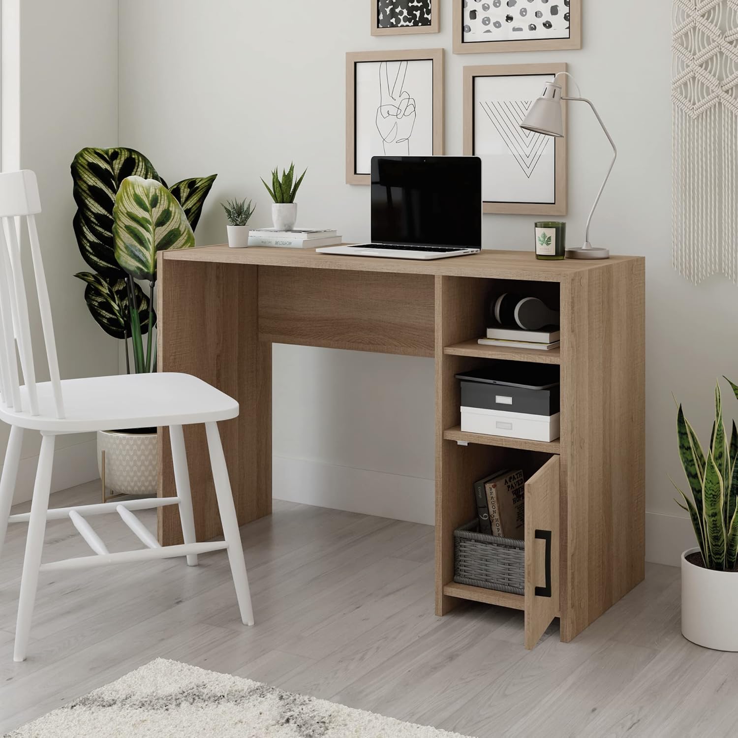 Sauder Beginnings Small Study Desk for Bedroom, Computer Desk for Small Spaces