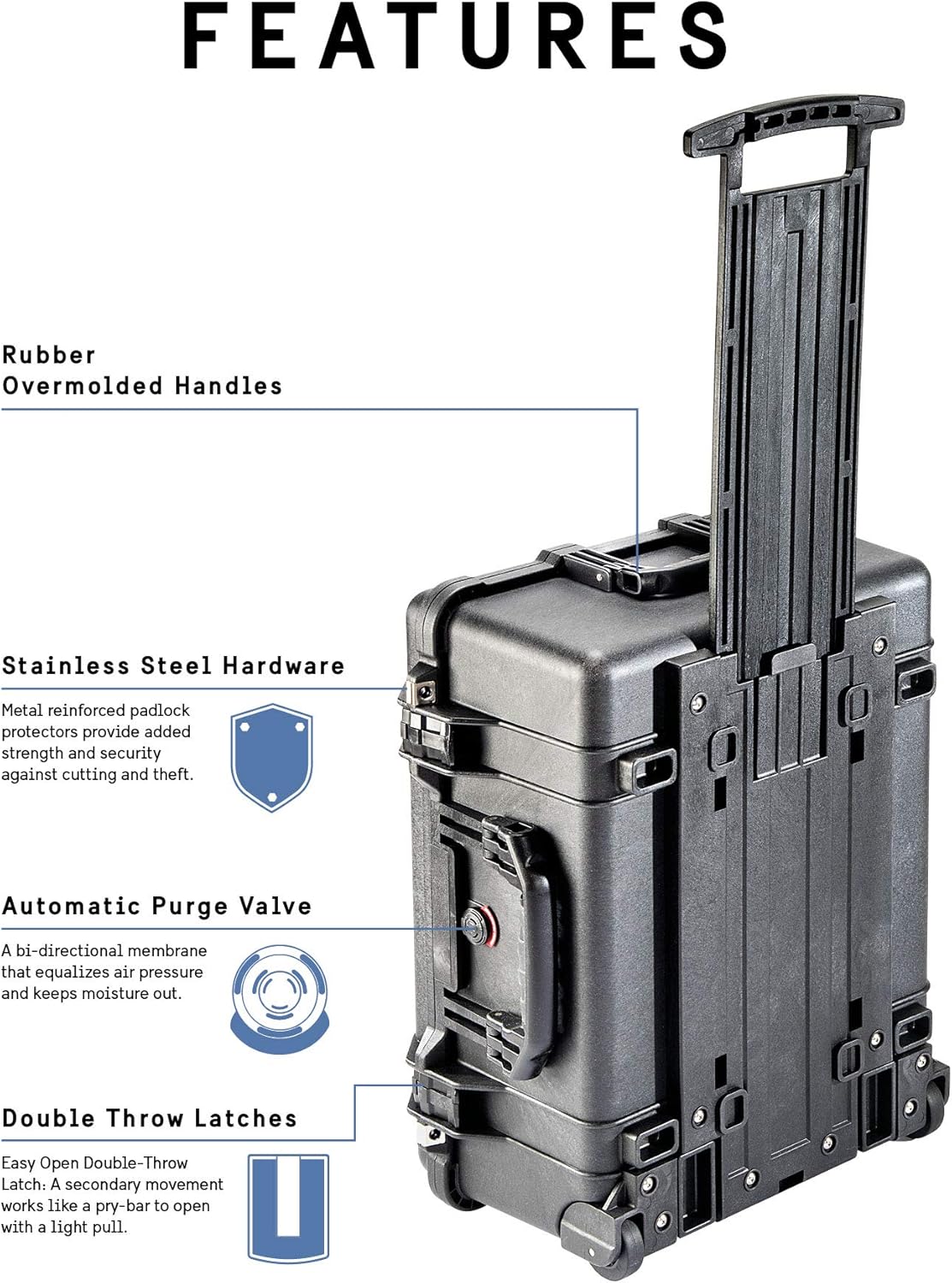 Pelican 1560 Protector Case with Wheels