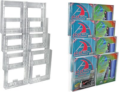 AZAR DISPLAYS Wall-Mount Brochure Holder