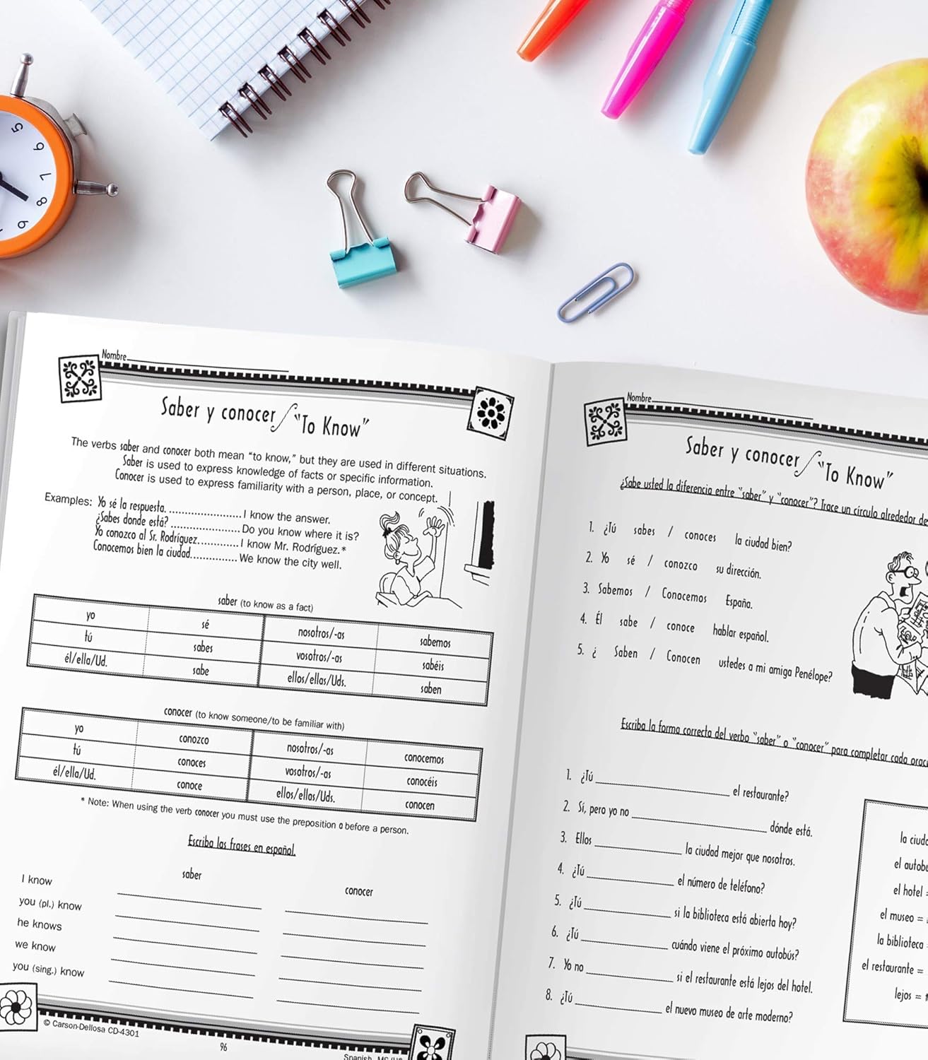 Carson Dellosa Skills for Success, Spanish Workbook for Middle School and High School Students