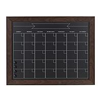 DesignOvation Beatrice Framed Magnetic Chalkboard Monthly Calendar