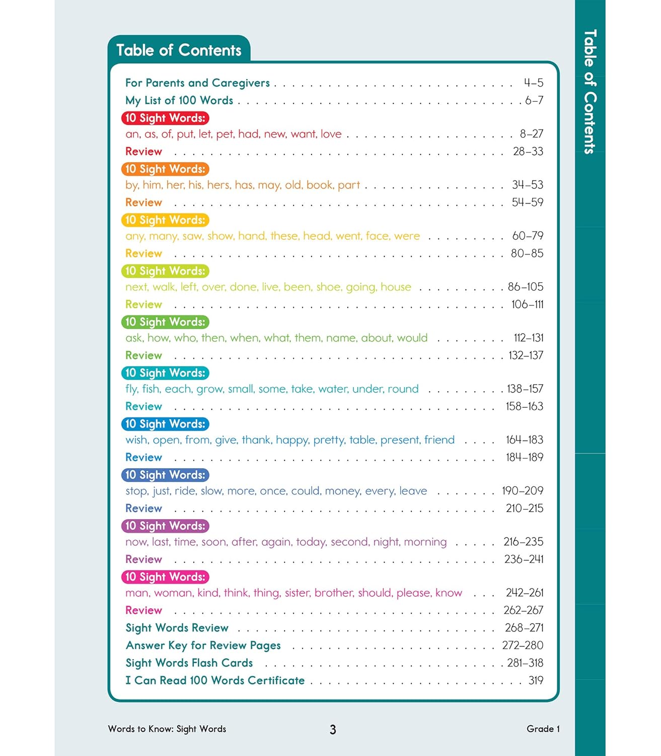 Words to Know Sight Words Workbook for First Grade—Reading Activities, Games, Flashcards, Handwriting, Sentences