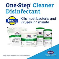 Clorox Healthcare Hydrogen Peroxide Cleaner Disinfectant Wipes, 6.75" x 9", 95 Count (Package May Vary) 95 Count (Pack of 1)