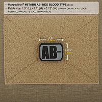 MAXPEDITION Gear Blood Type PVC Morale Patch