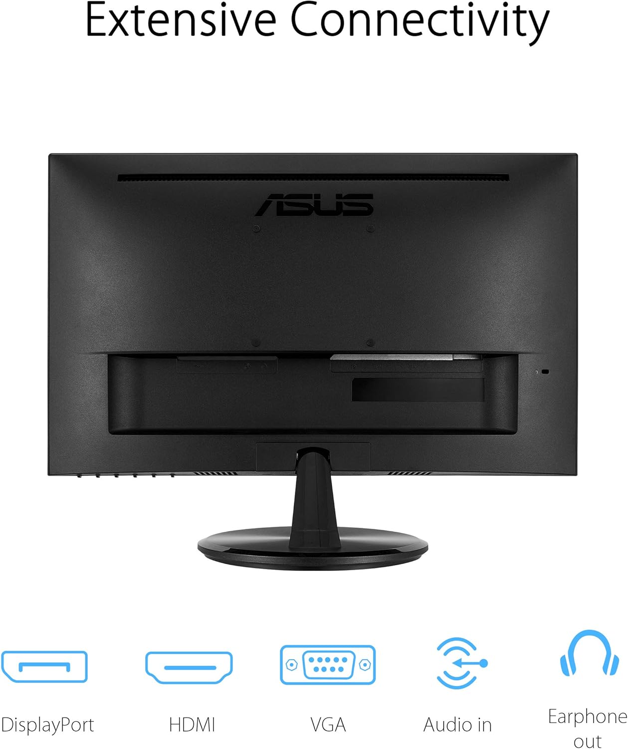 ASUS VP229Q 21.5” Monitor, 1080P Full HD, 75Hz, IPS, FreeSync/Adaptive-Sync, Eye Care, HDMI DisplayPort VGA, Frameless, VESA Wall Mountable BLACK 22" IPS 75Hz Framless w/DP