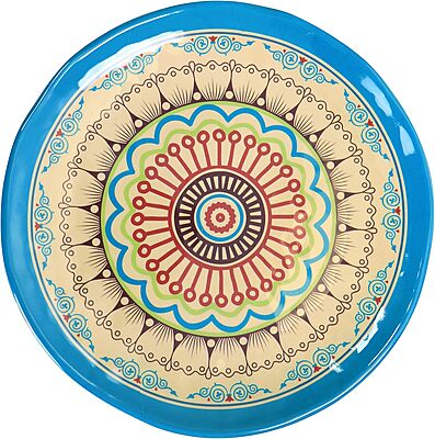 Elama Camilla 12 Piece Melamine Dinnerware Set, Multi Colored