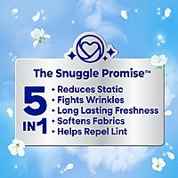 Snuggle Blue Sparkle Fabric Softener Dryer Sheets, 120 Count 120 Count (Pack of 1)