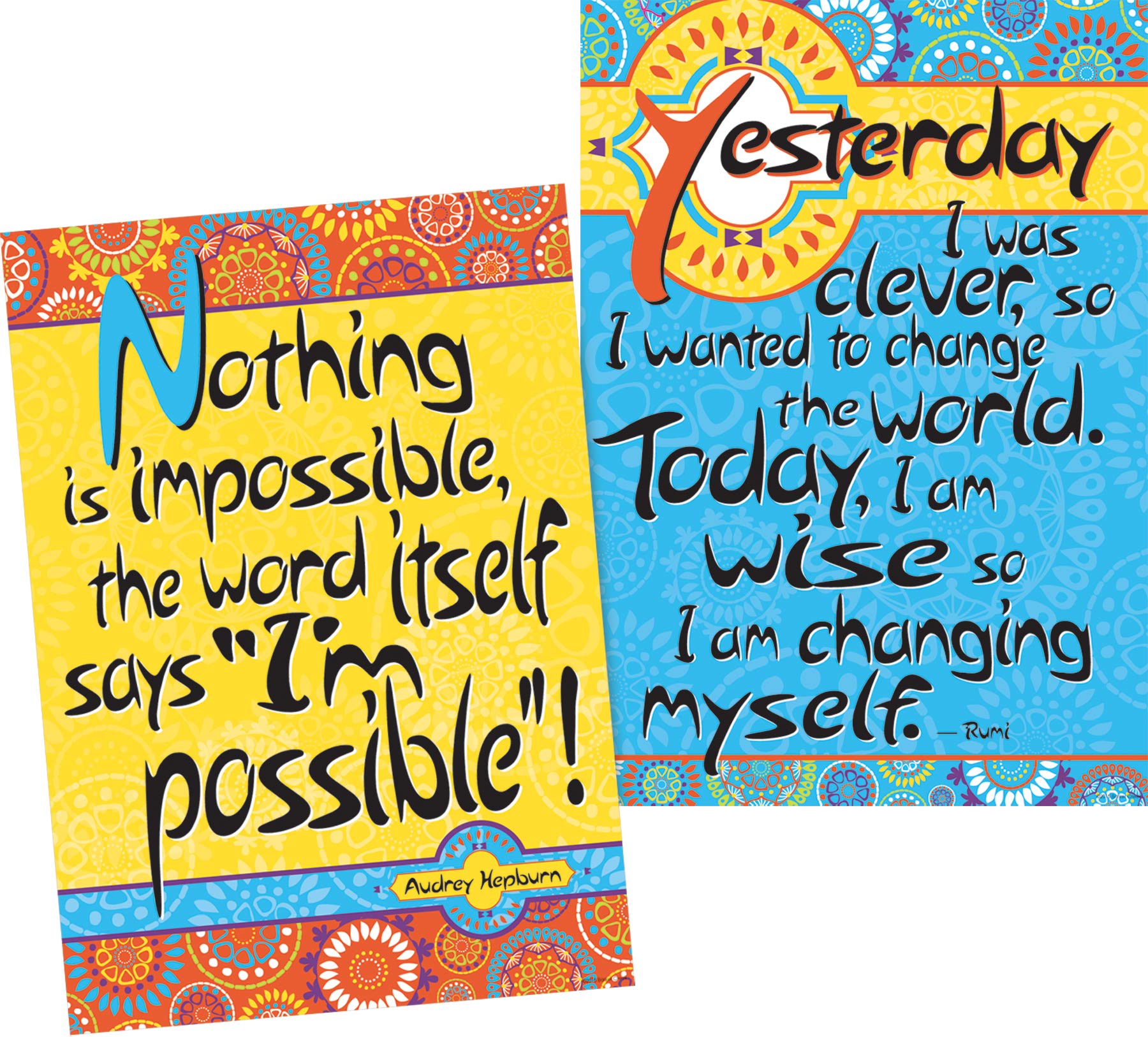 Barker Creek Poster Duet Set, I'm Possible, Set of 2 Inspirational Posters