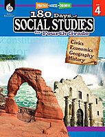180 Days: Social Studies, Civics for 4th Grade Practice Workbook for Classroom and Home, Cool and Fun Practice Created by Teachers (180 Days of Practice)