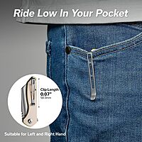 CIVIVI ExOne Folding Pocket Knife, 2.94" Nitro-V Reverse Tanto, G10 Handle