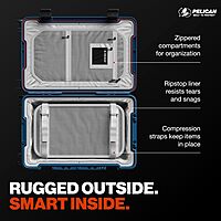 Pelican ATX Luggage - Hardside Carry On Luggage with Wheels - 22 Inch Carry On Bag - Airline Approved (Indigo) 22" Carry On Indigo