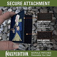 MAXPEDITION 3D PVC Morale Patch with Hook-and-Loop Backing