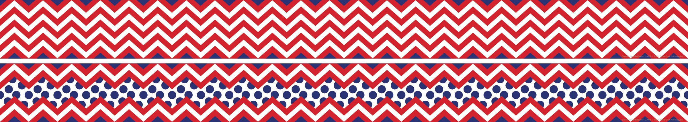 BARKER CREEK Double-Sided Chevron Border Strips, 3 in x 35 in