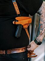 BIANCHI X16 Agent X Rig Unlined Leather Shoulder Holster