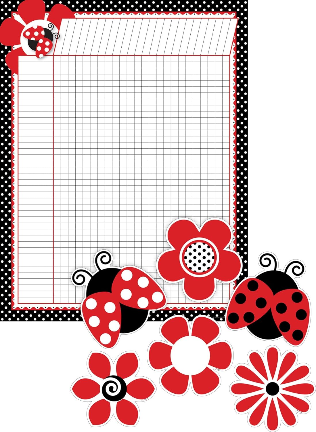 BARKER CREEK Incentive Chart and Accent Set, 37-Piece 17 x 22 inch Chart with 36 Double-Sided Accents