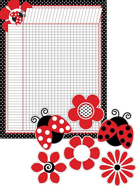 BARKER CREEK Incentive Chart and Accent Set, 37-Piece 17 x 22 inch Chart with 36 Double-Sided Accents