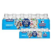 Pure Life Purified Water Bottles, 24 Pack - Still Bottled Water with Added Minerals for a Crisp Taste, Plastic Bottles - 8 Fl Oz Purified 8 Fl Oz (Pack of 24)