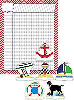 BARKER CREEK Incentive Chart and Accent Set, 37-Piece 17 x 22 inch Chart with 36 Double-Sided Accents
