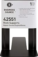 Business Source Heavy-gauge Steel Book Supports - 8.50inx9inx 6in Depth - Desktop - Non-skid Base, Scratch Resistant, Stain Resistant - 42551