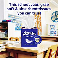 Kleenex Ultra Soft Facial Tissues, 3-Ply