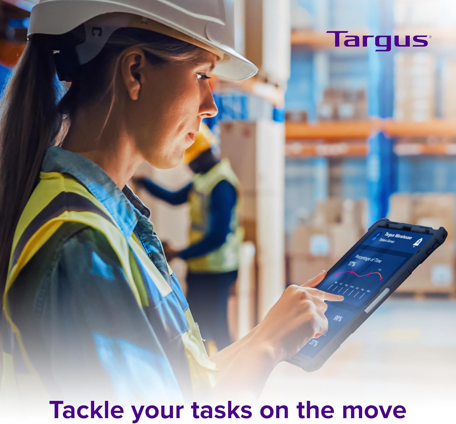 Targus SafePort Rugged Max Case for iPad Pro 13-inch (M4) – MIL-STD Drop Tested, Screen Protector, Kickstand, Hand Strap