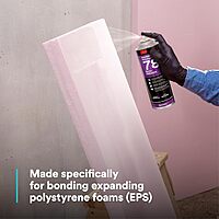 3M 78 Polystyrene Foam Insulation Spray Adhesive, Translucent 17.9 Oz. Aerosol Can