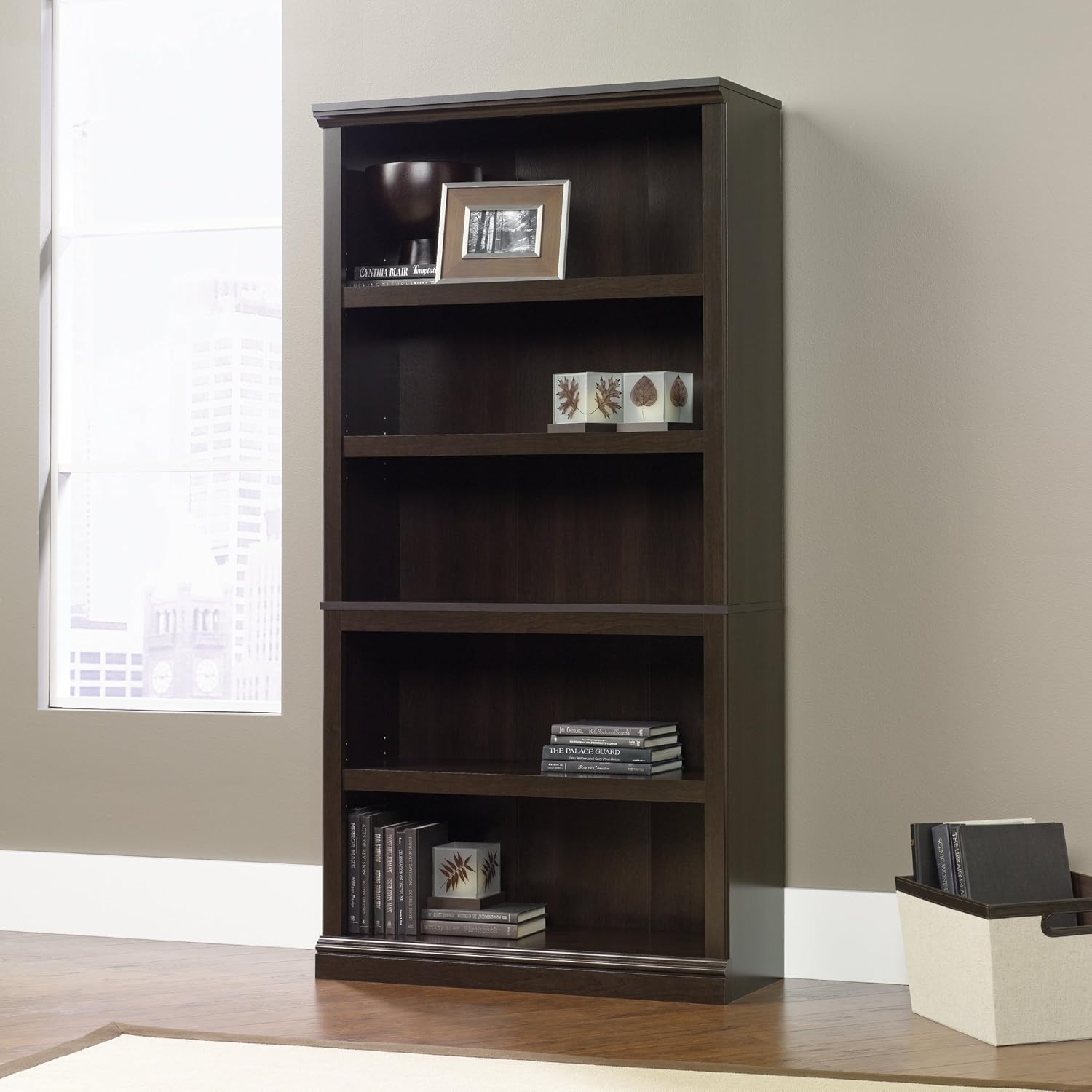 Sauder Select 5-Shelf Engineered Wood Bookcase