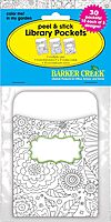 Barker Creek Peel & Stick Library Pockets, Color Me!