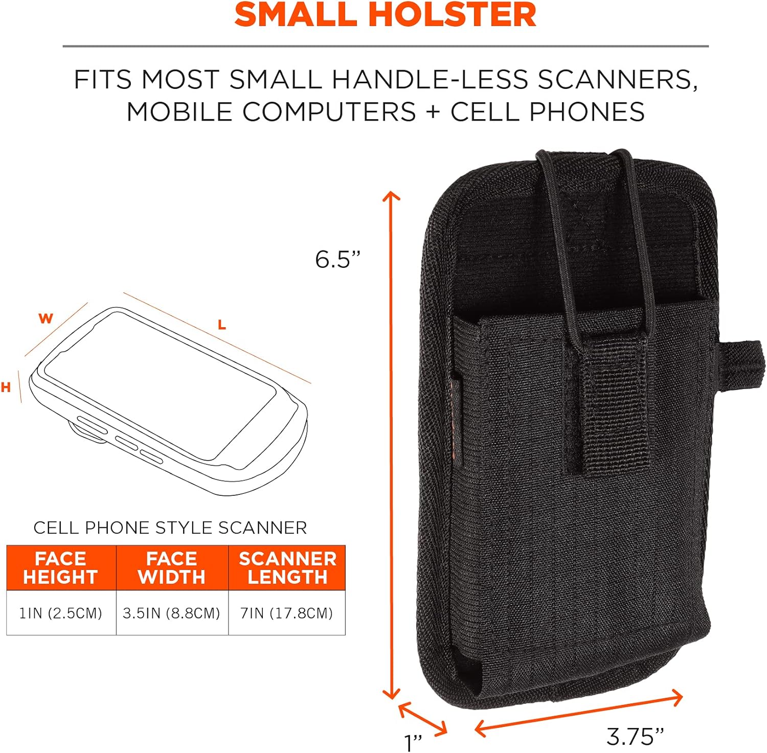 Ergodyne Squids Barcode Scanner Holster Phone-Style