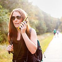 Motorola Solutions Talkabout T475 Extreme Two-Way Radio Black W/Yellow Rechargeable Two Pack