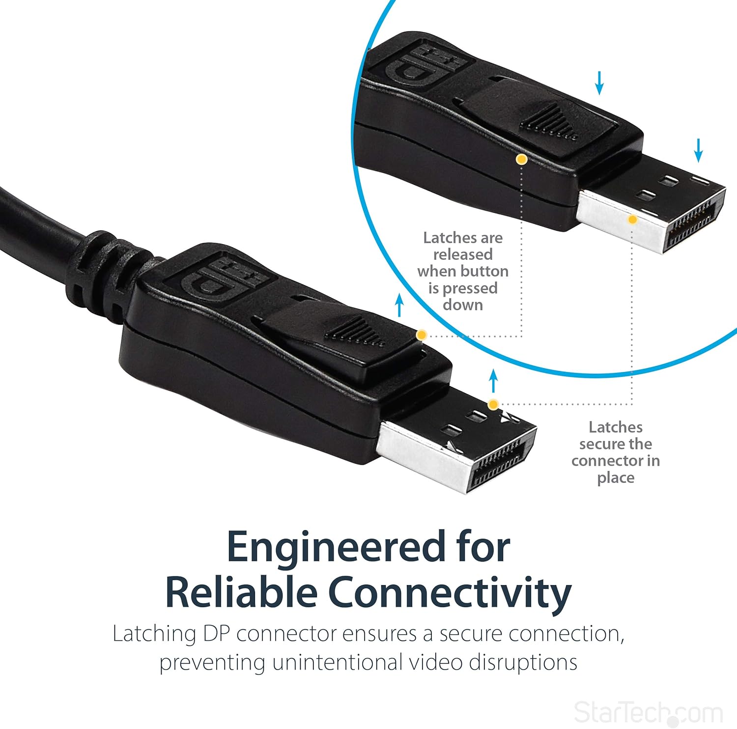StarTech DisplayPort to HDMI Adapter (DP 1.2, Latching, Passive)