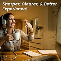 OTM Essentials HD Elite Webcam, Auto Focus Mode, Captures Video up to 1920 x 1080 Pixels, Built-in Microphone, Webcam for PC and Laptops