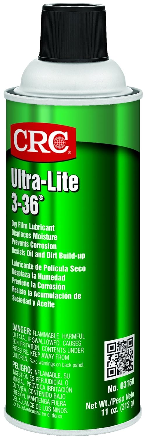 CRC-3160 Ultra Lite 3-36 Ultra Thin Non Staining Lubricant, 11 oz Aerosol Can, Amber