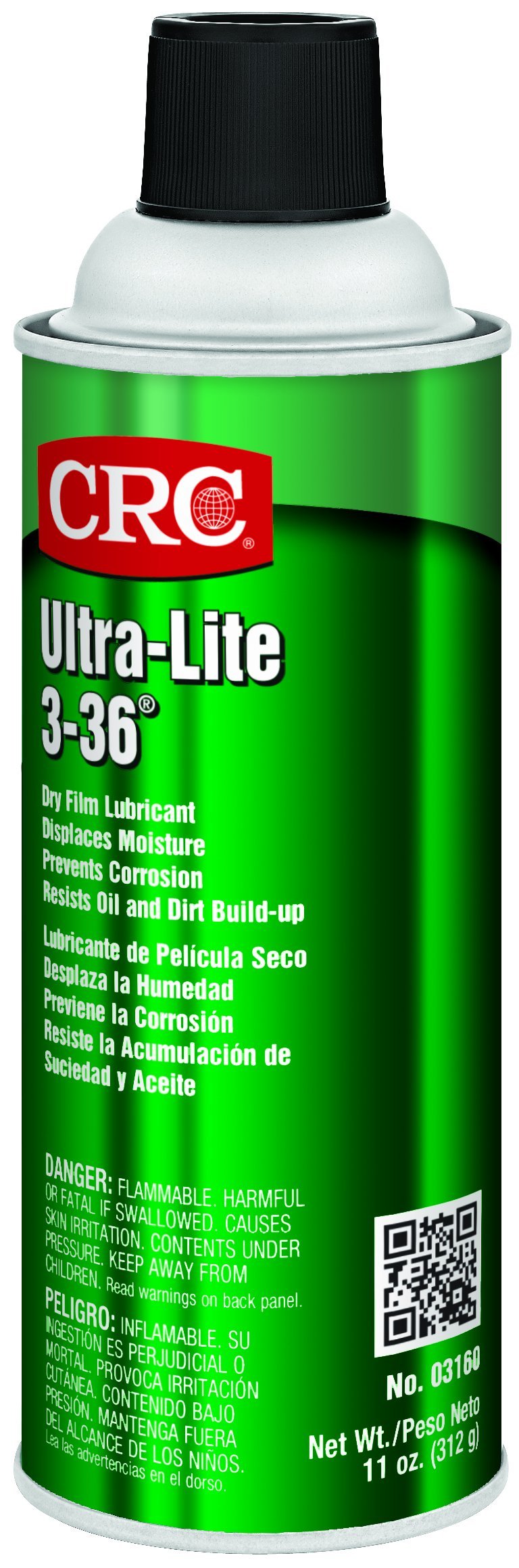 CRC-3160 Ultra Lite 3-36 Ultra Thin Non Staining Lubricant, 11 oz Aerosol Can, Amber