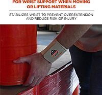 Ergodyne ProFlex 400 Universal Wrist Wrap, Tan Tan 1 Count (Pack of 1)