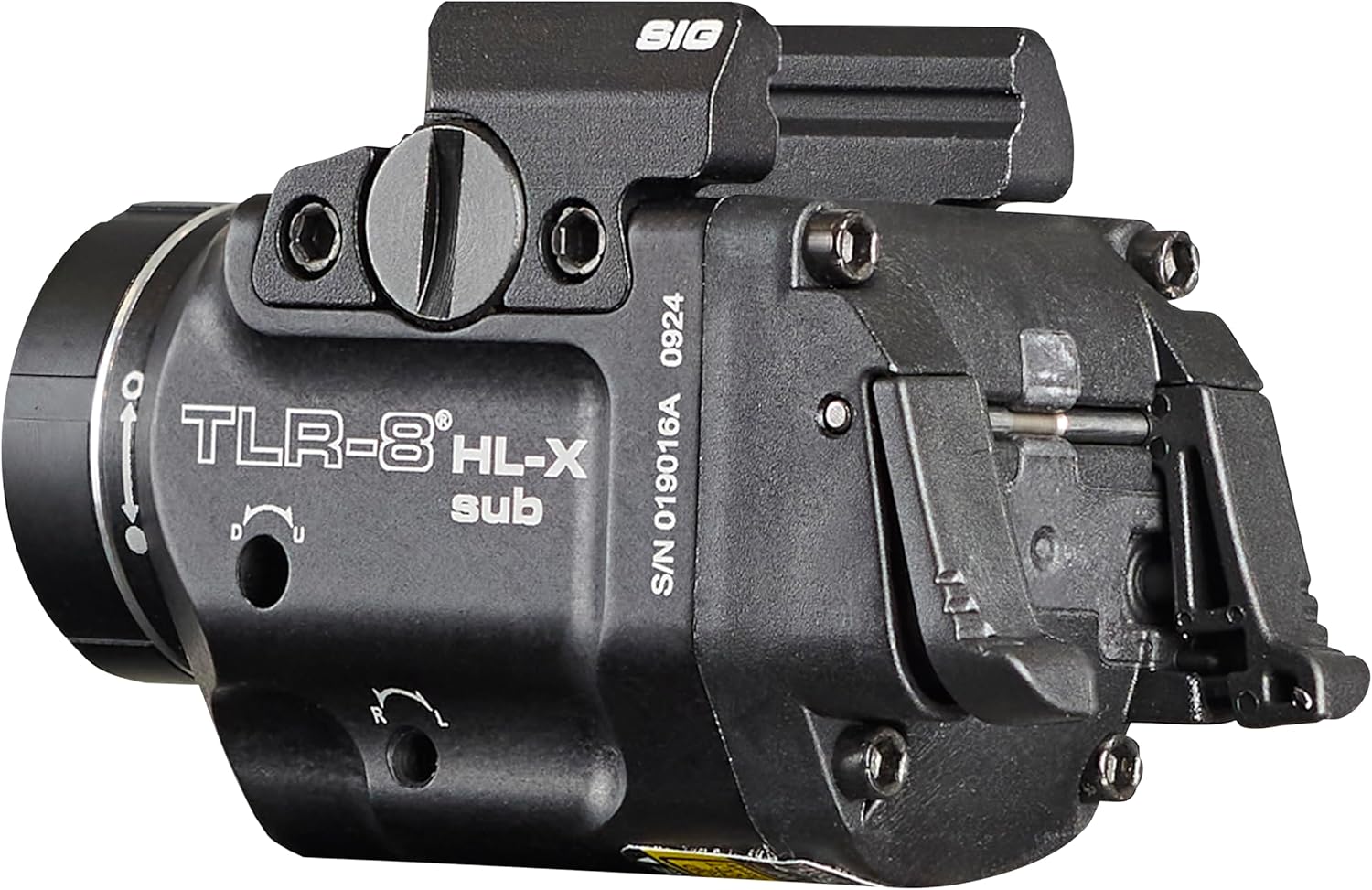 Streamlight 69467 TLR-8 HL-X sub USB 1000-Lumen Weapon Rail-Mounted Rechargeable Tactical Flashlight with Integrated Red