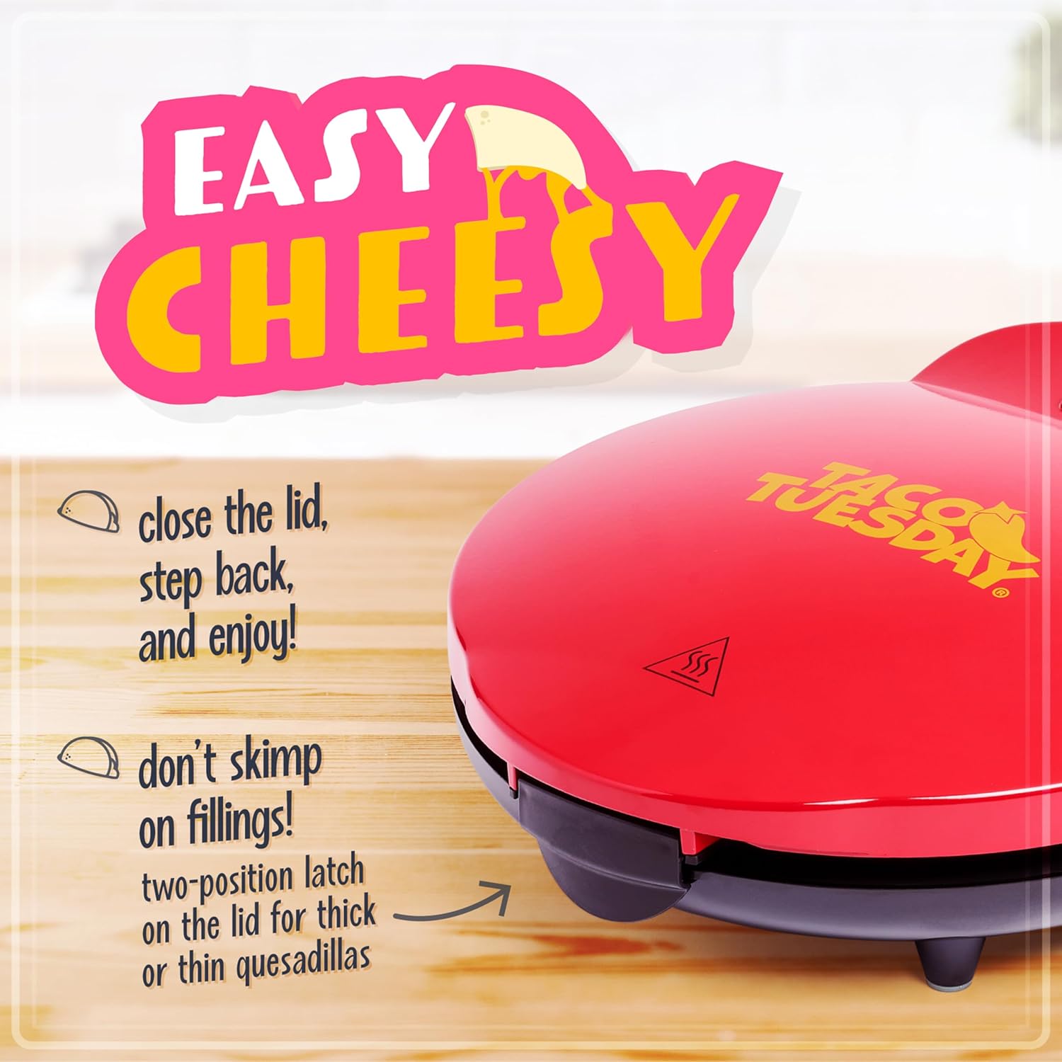 TACO TUESDAY Deluxe Electric Quesadilla & Tortilla Bowl Maker