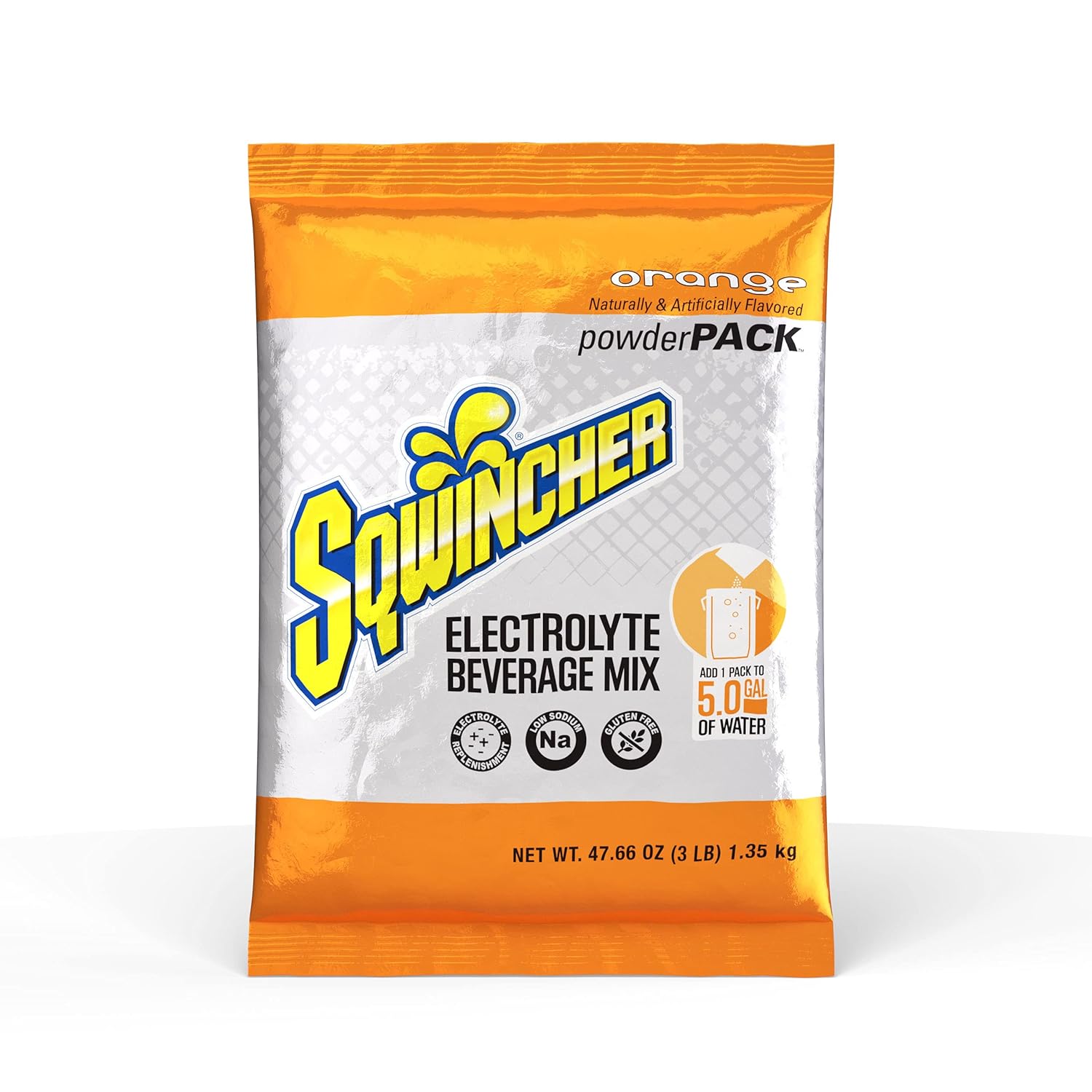 SQWINCHER Powder Pack Electrolyte Drink Mix - 47.66 oz Packet (Pack of 16)