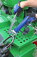 Lincoln 1142 Lever Action Manual Grease Gun with Rigid Extension, Premium Dual Lip Follower, Jam Proof Toggle Mechanism