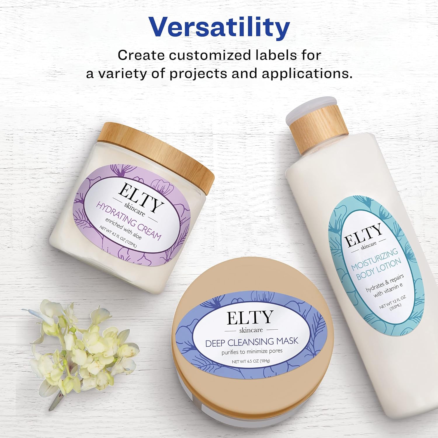 AVERY Matte White Oval Labels, Sure Feed Technology, 2" x 3-1/3"