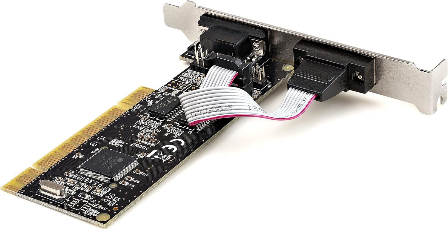 StarTech.com PCI Serial Parallel Combo Card with Dual Serial RS232 Ports (DB9) & 1x Parallel LPT Port (DB25)