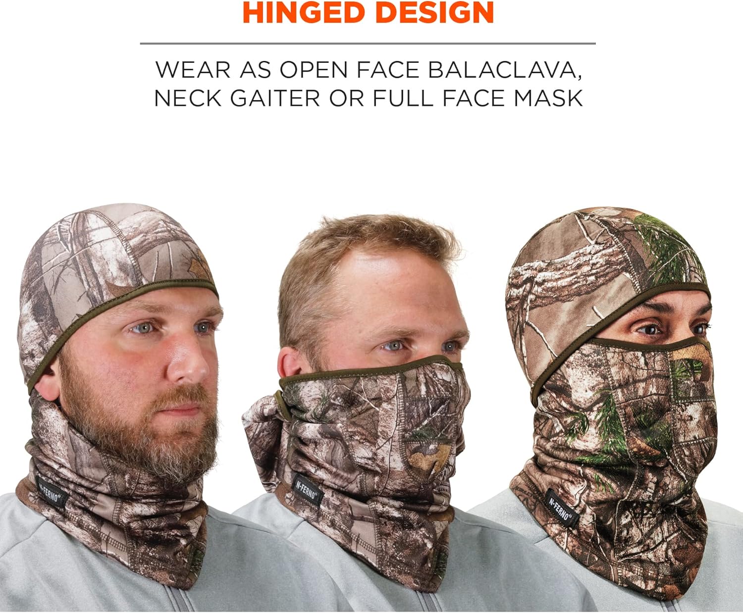 Ergodyne N-Ferno 6823 Wind-Proof Hinged Balaclava Face Mask
