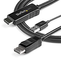 StarTech.com HDMI to DisplayPort Active Adapter Cable with USB Power