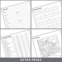 Office Depot Brand Weekly Monthly Appointment Book, 8 1/2" x 11", Silver, January 2026 to December 2026, OD71053026