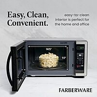 Farberware Countertop Microwave Oven 1000 Watts with LED Lighting & Child Lock
