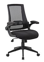Boss Office Products Adjustable Mesh Task Chair, Black